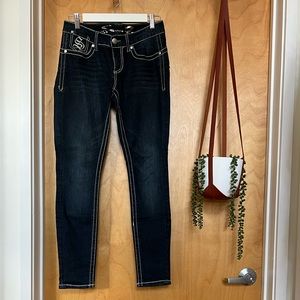 Dark blue Seven7 jeans skinny